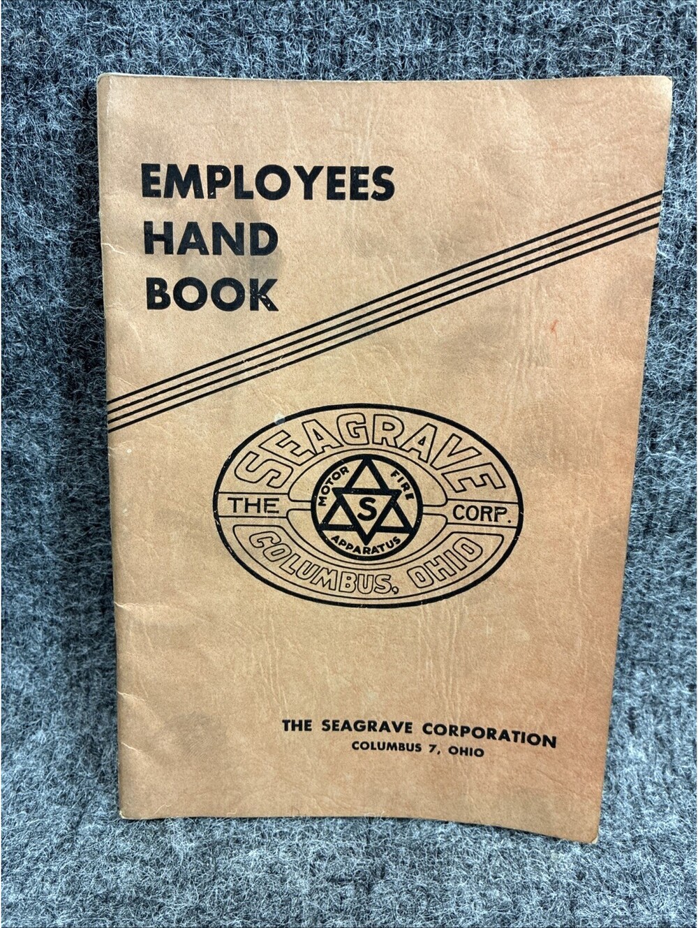 1948 Seagrave Fire Apparatus Employee Hand Book Columbus OH Softcover HB Spain
